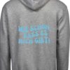 grauer Hoodie mit Aufdruck hinten – Bild 6