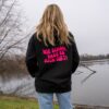 schwarzer Hoodie mit Aufdruck hinten – Bild 2