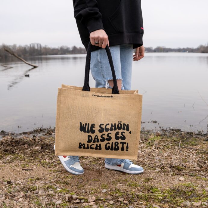 toller großer Shopper mit Aufdruck