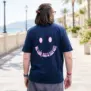 dunkelblaues T-Shirt SMILE