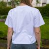 weißes Crop T-Shirt SMILE – Bild 2