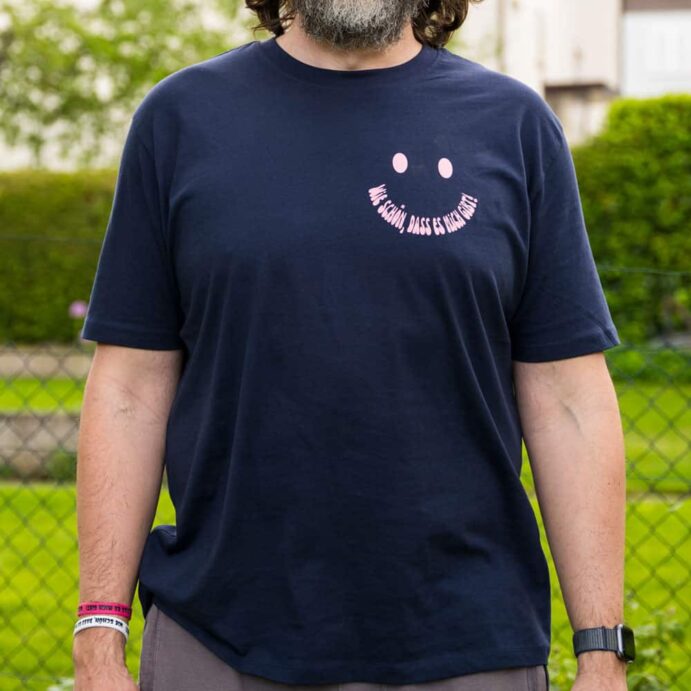 dunkelblaues T-Shirt SMILE – Bild 2