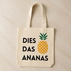 Baumwolltasche DIES DAS ANANAS