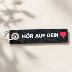 Schlüsselanhänger Hör auf dein Herz